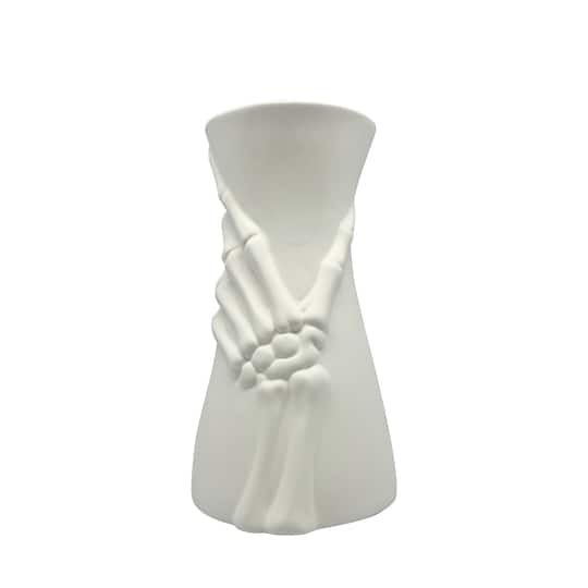 9" Skeleton Hand DIY Ceramic Vase by Make Market®